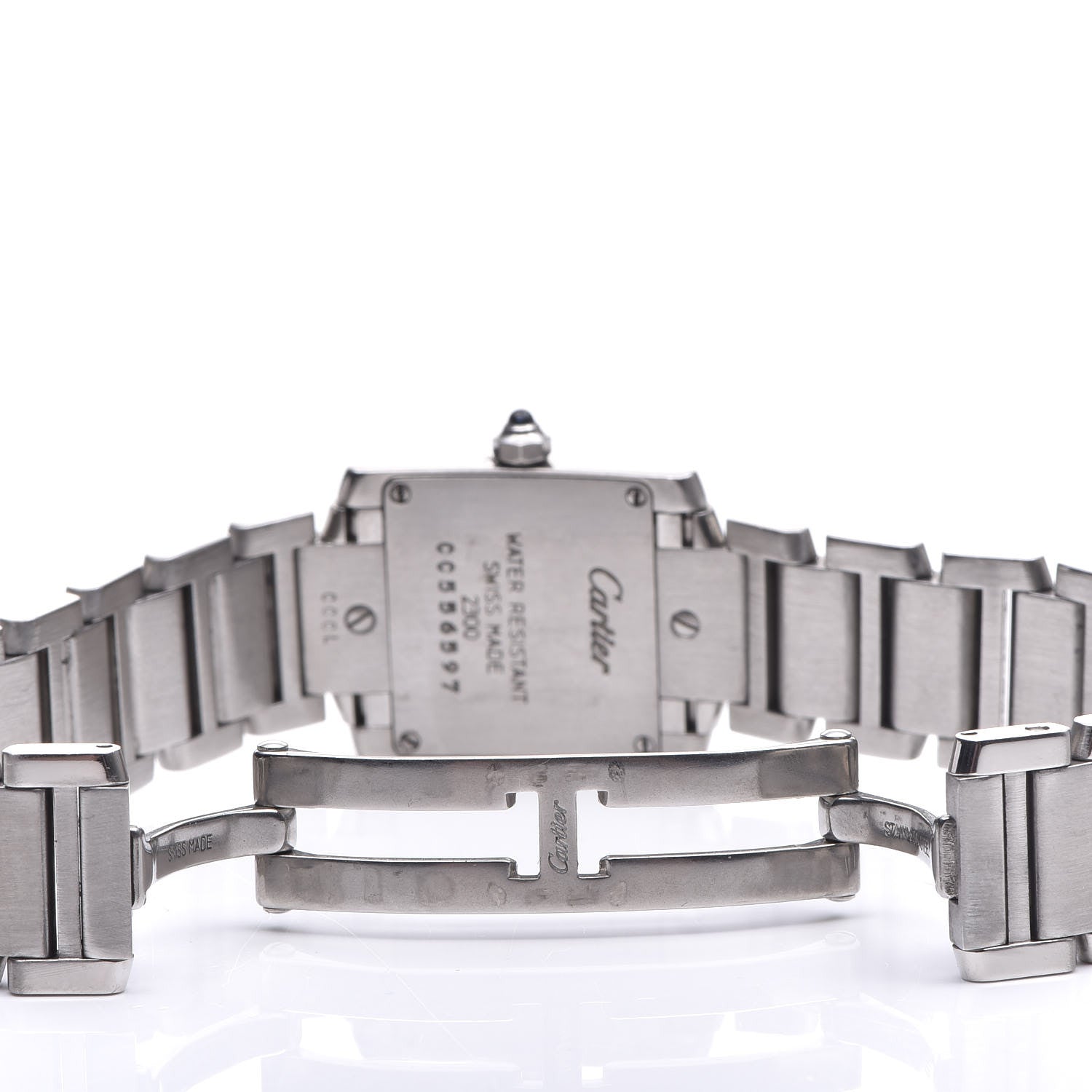 Cartier Stainless Steel 20mm Tank Francaise Quartz Watch 9 of 9