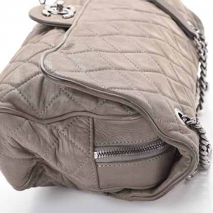 Chanel Iridescent Calfskin Quilted Large Shiva Flap Grey 11 of 13
