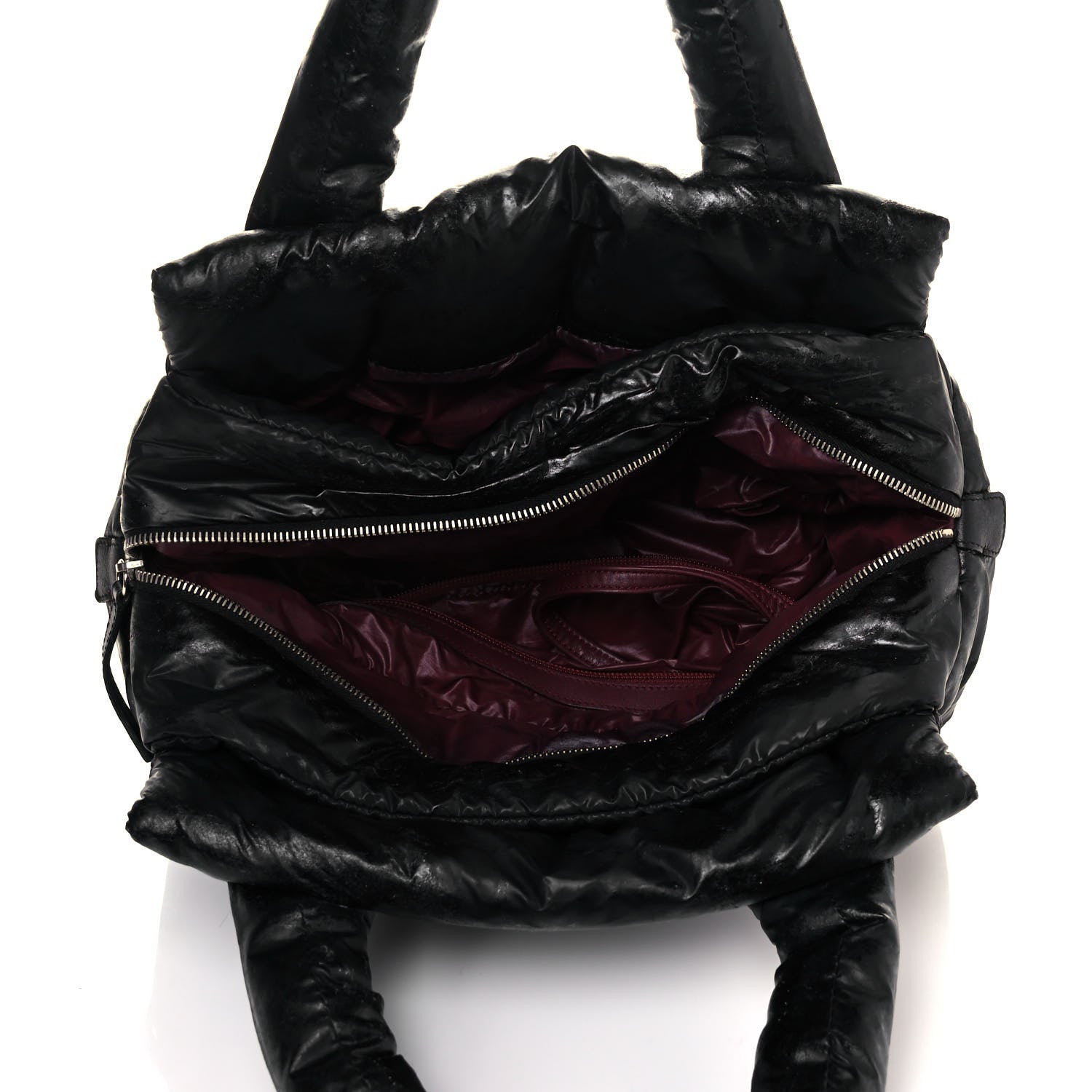 Chanel Nylon Coco Cocoon Zipped Tote Black 4 of 15