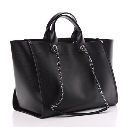 Chanel Caviar Large Studded Deauville Tote Black 3 of 11