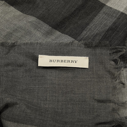 Burberry Wool Silk Gauze Giant Exploded Check Scarf Charcoal 3 of 4