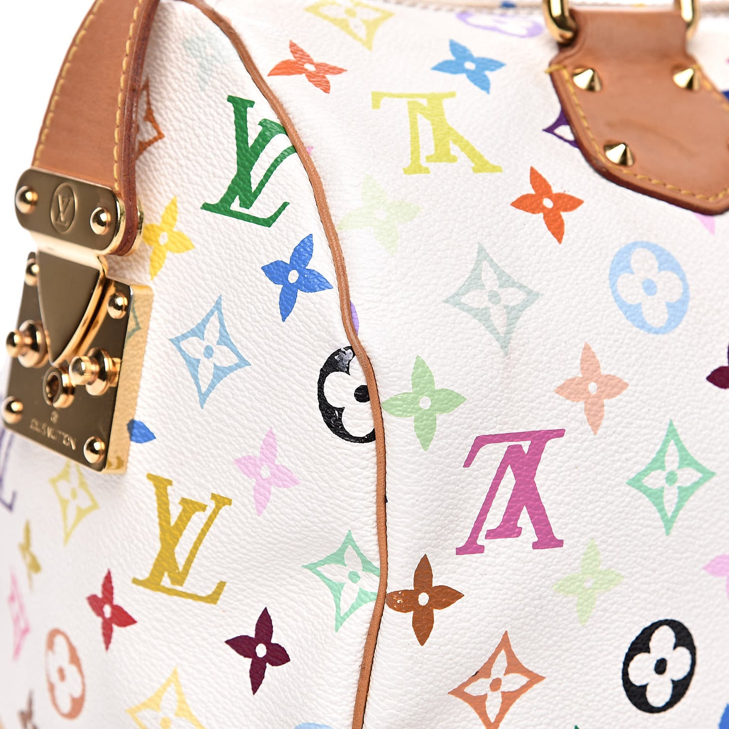 Monogram Multicolor Speedy 30 White