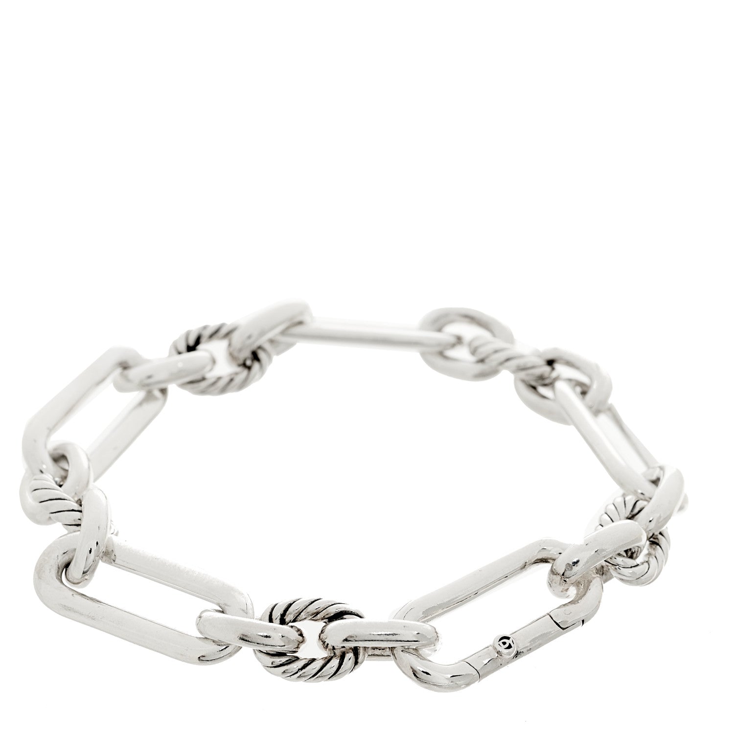 David Yurman Sterling Silver 9.8mm Lexington Chain Bracelet 2 of 3