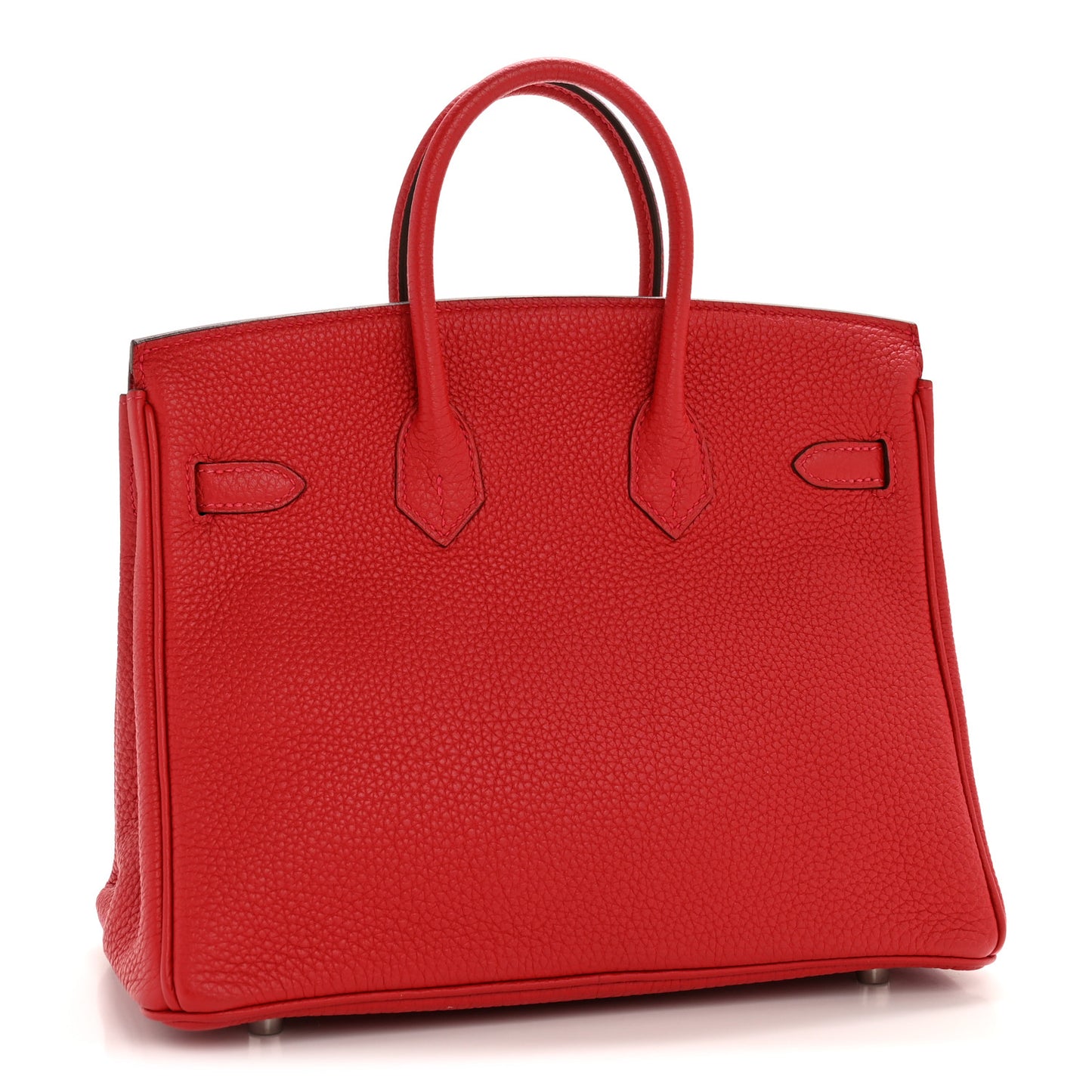 Togo Verso Birkin 25 Rouge Casaque Rouge H