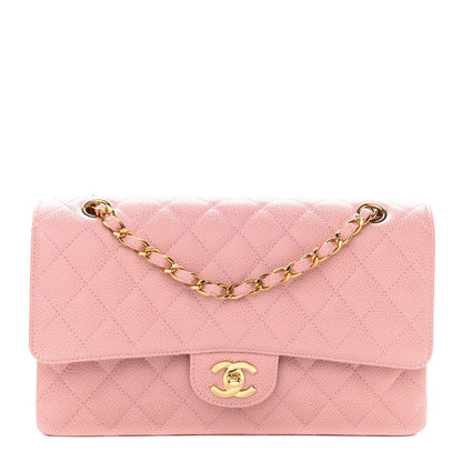 Chanel Caviar Quilted Medium Double Flap Pink 1 of 11