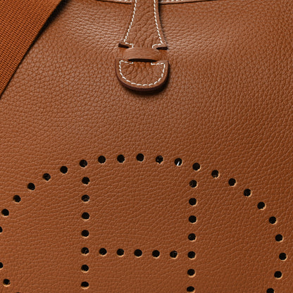 Hermes Taurillon Clemence Evelyne III PM Gold 8 of 11