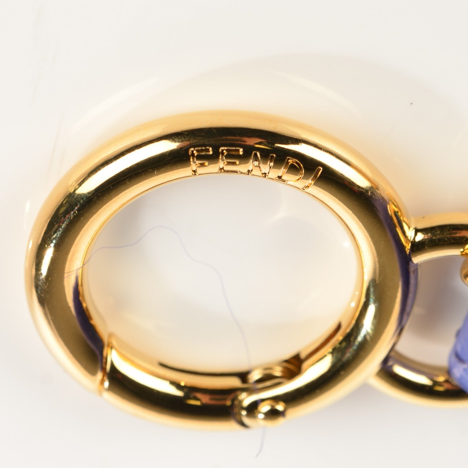 Fendi Fox Fur Pom Pom Bag Charm Berry 4 of 7