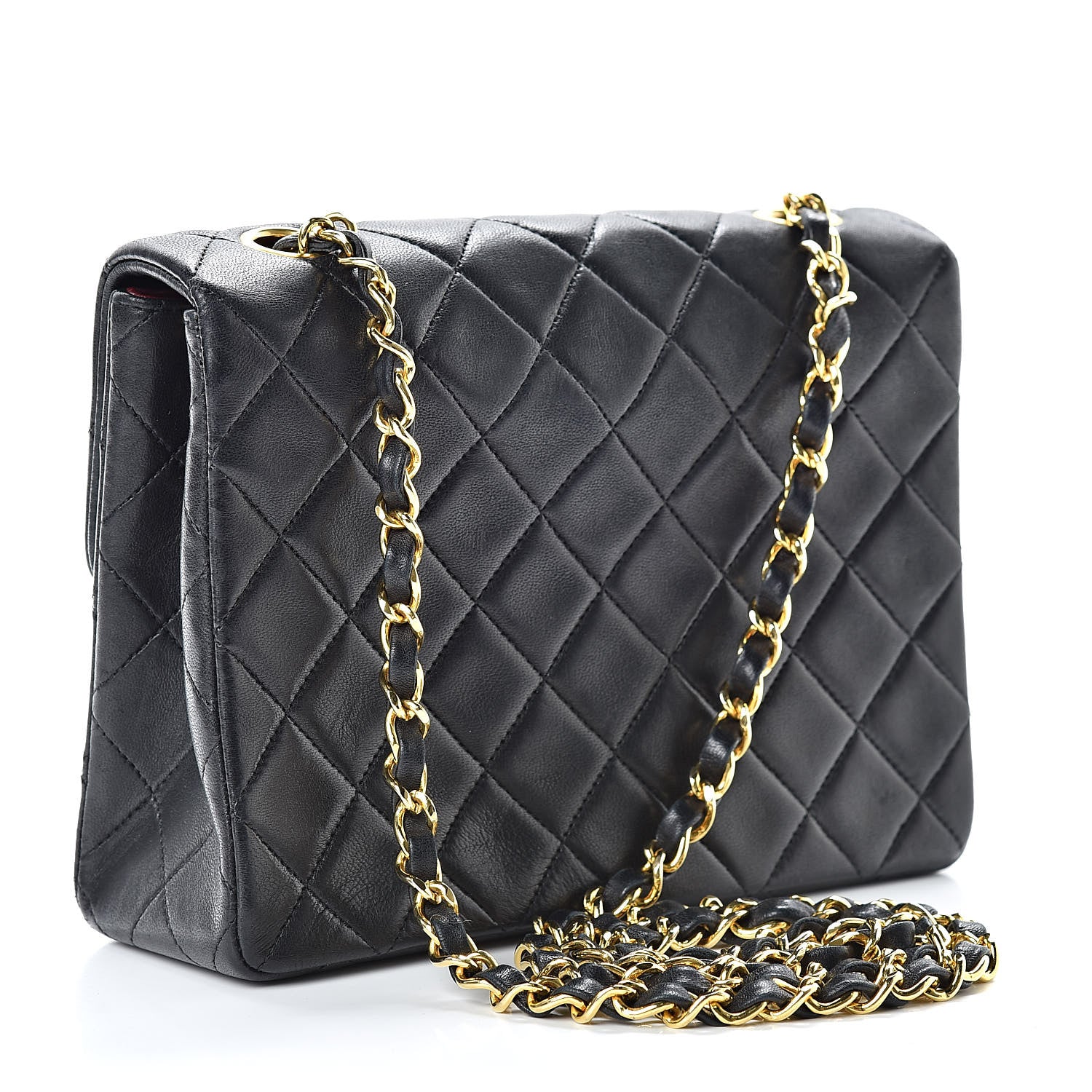 Chanel Lambskin Quilted Mini Square Flap Black 3 of 13