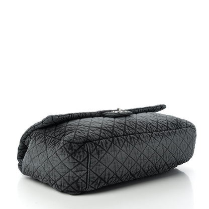 Chanel Denim Quilted Medium Denimpression XXL Flap Grey Black 5 of 11