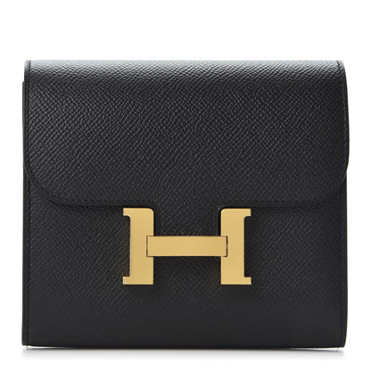 Hermes Epsom Constance Short Wallet Black 1 of 8