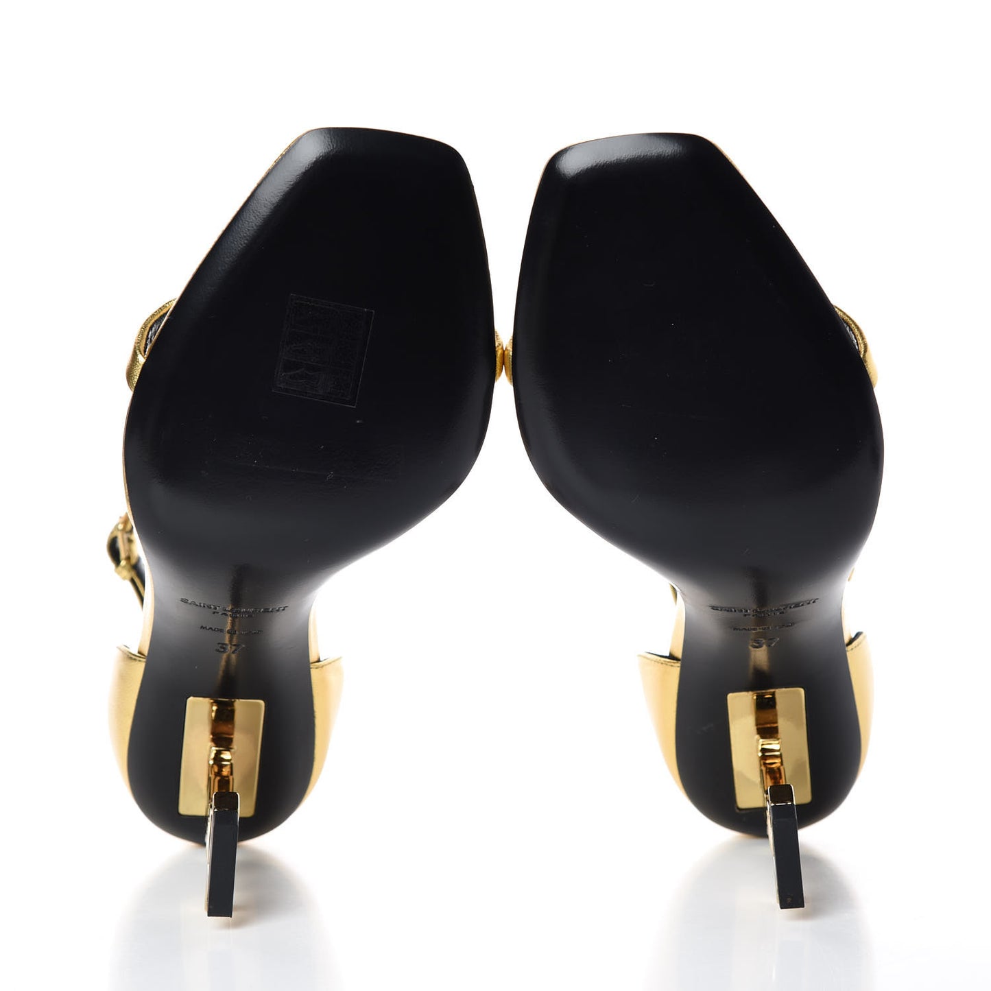 Calfskin Opyum Sandals 37 Oro