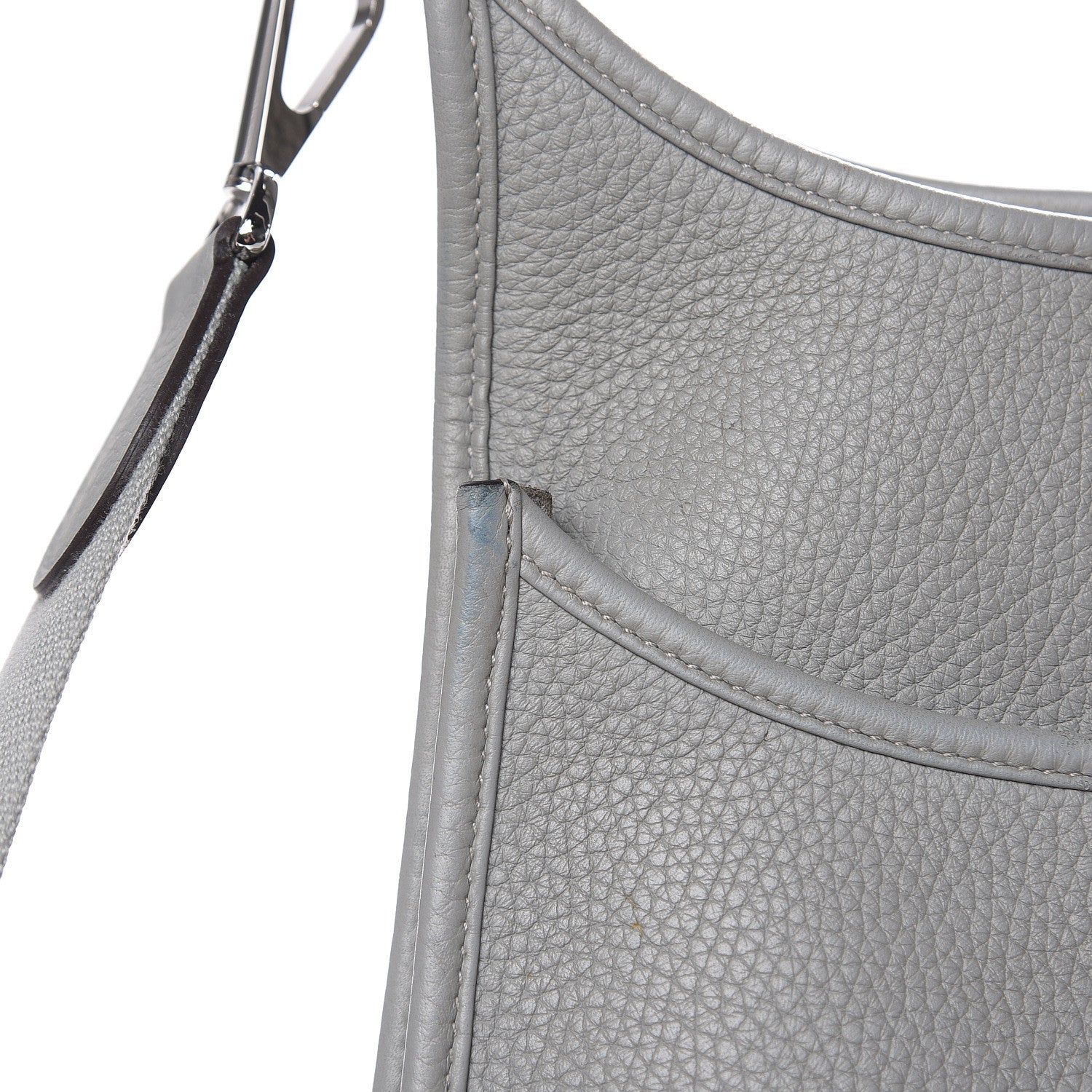 Hermes Taurillon Clemence Evelyne III PM Gris Mouette 11 of 17