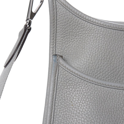 Hermes Taurillon Clemence Evelyne III PM Gris Mouette 11 of 17