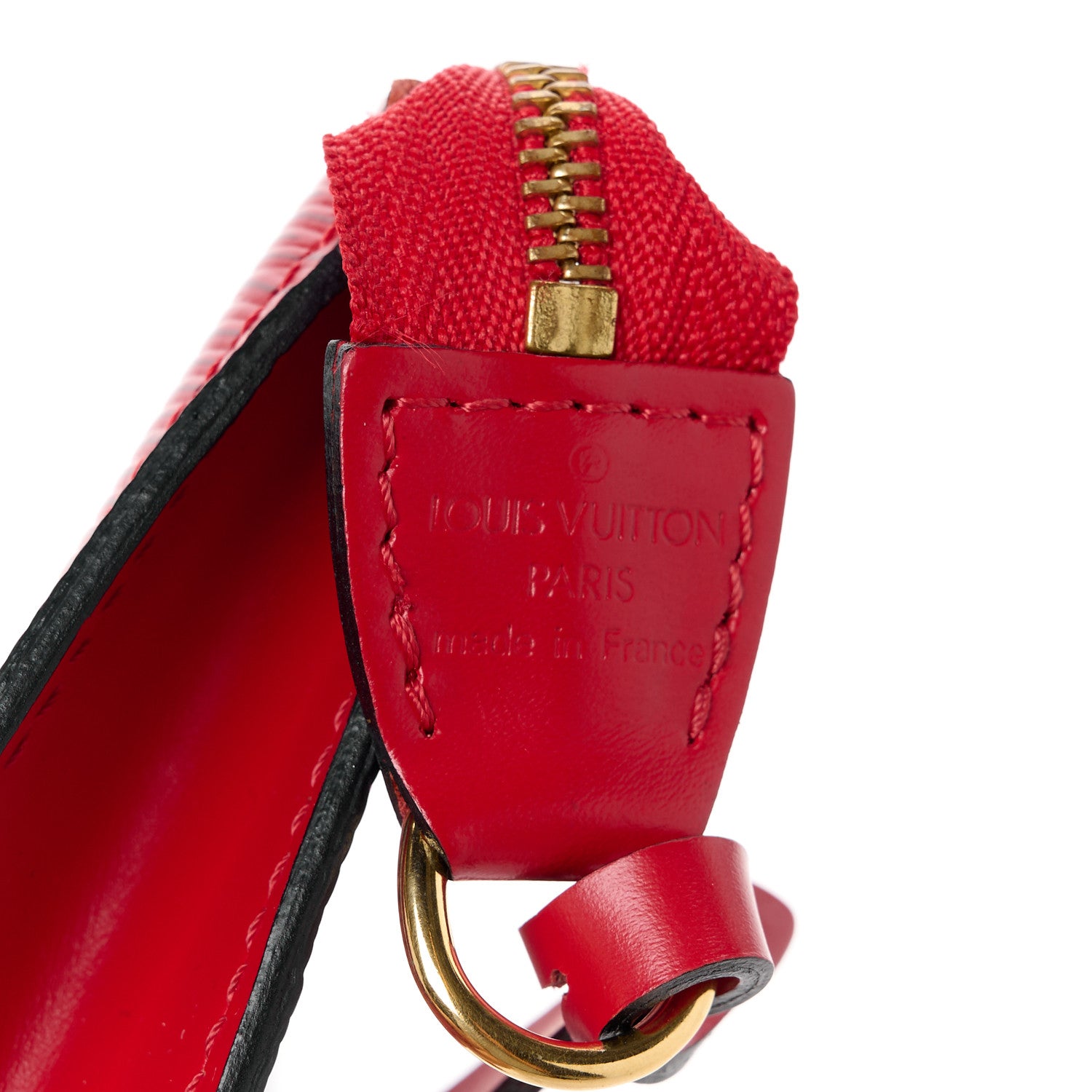 Louis Vuitton Epi Pochette Accessories 21 Castillan Red 8 of 13