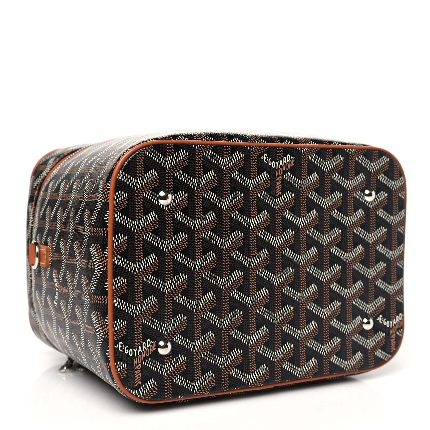 Goyardine Muse Vanity Case Black Gold