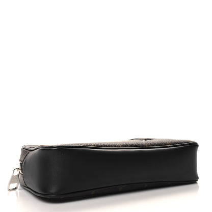 Louis Vuitton Monogram Macassar Kasai Clutch Black 4 of 11