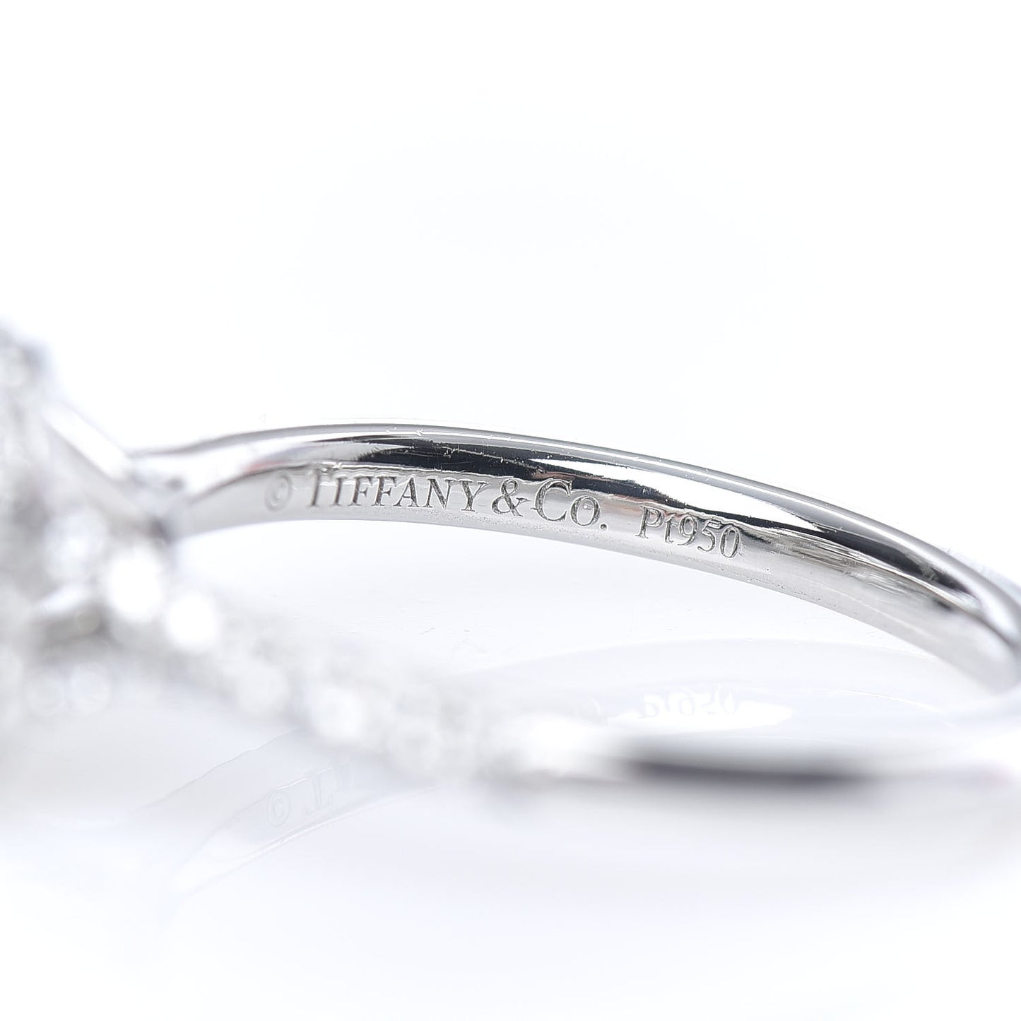 Platinum Diamond .30ct Soleste Cushion Cut Double Halo Engagement Ring 51 5.75
