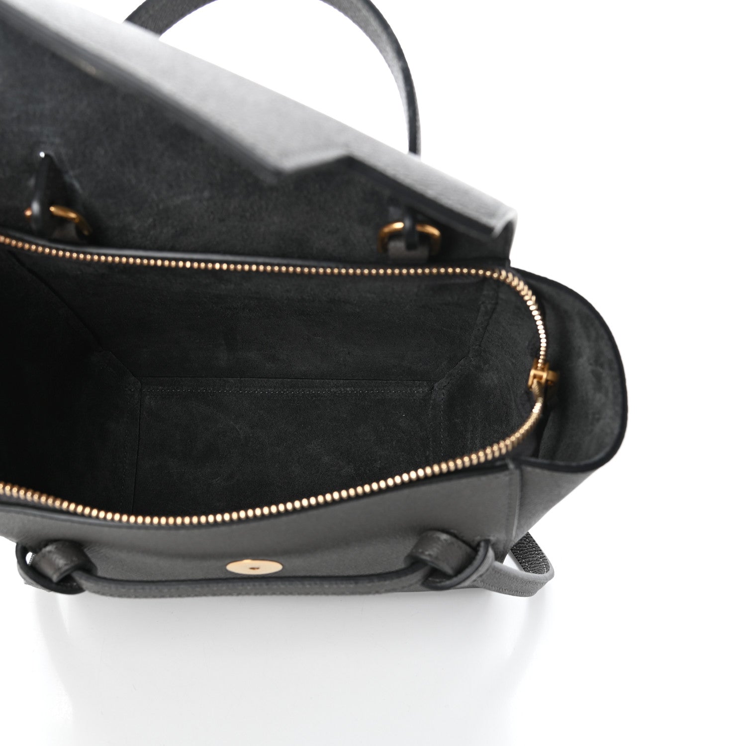 Celine Grained Calfskin Nano Belt Bag Grey 5 of 9