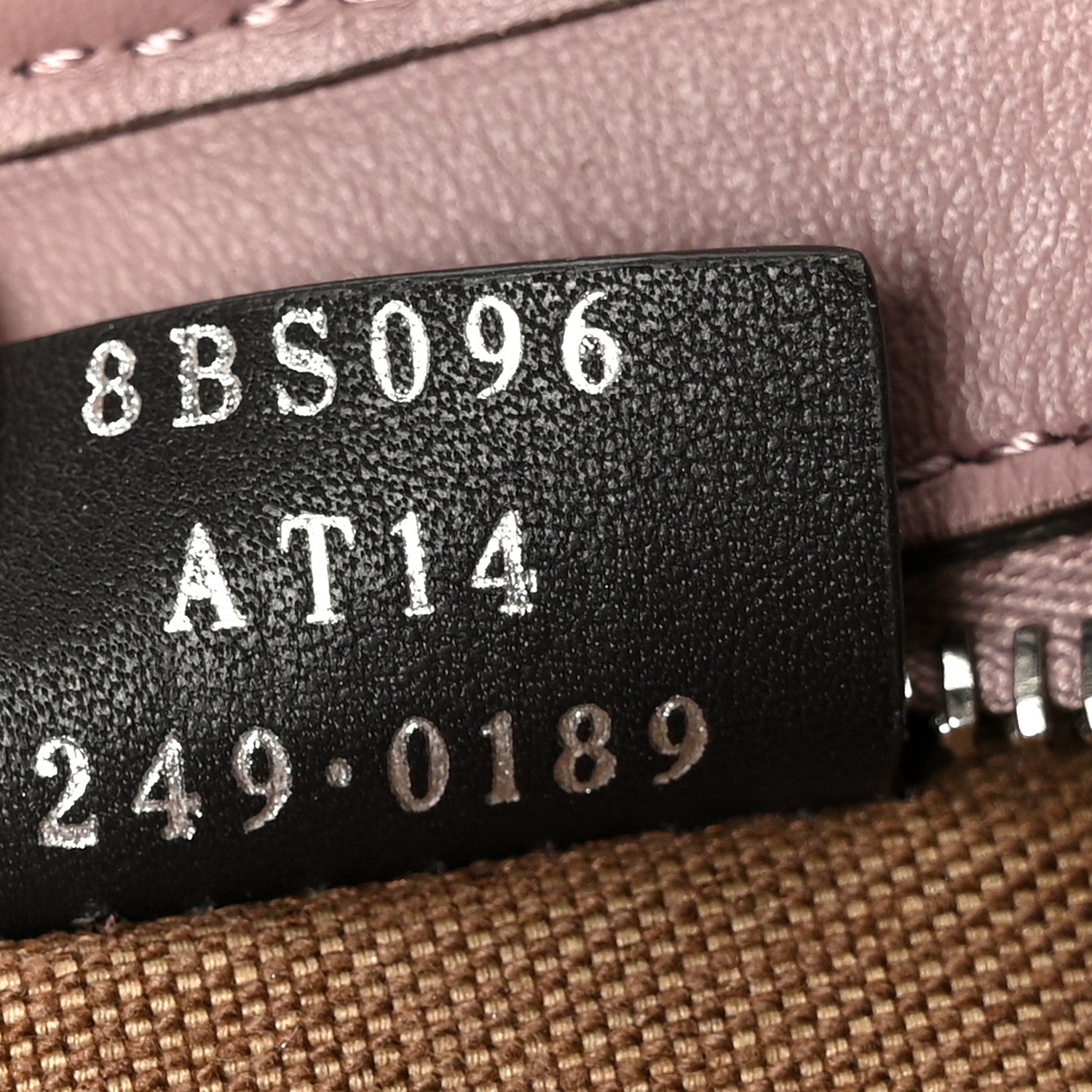 Fendi Velvet Jacquard FF Mini Roll Tote Dusty Mauve 7 of 12