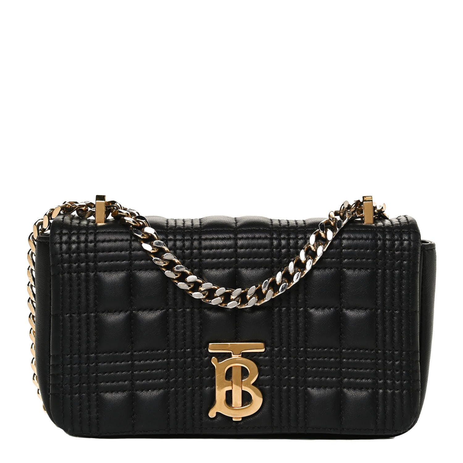 Burberry Grainy Calfskin Quilted Mini Lola Bag Black 1 of 10
