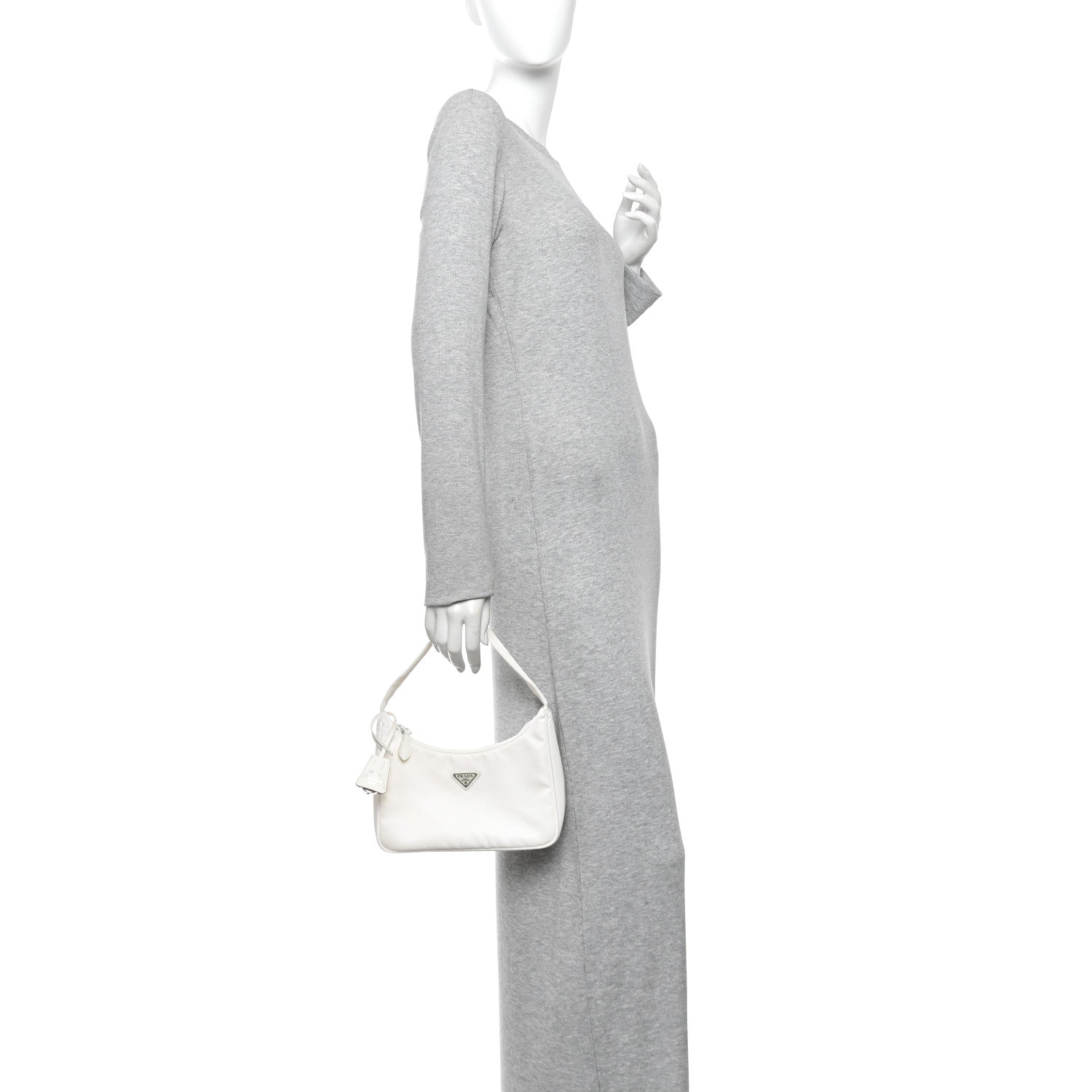 Prada Tessuto Nylon Mini Re-Edition 2000 Bag White 1928693
