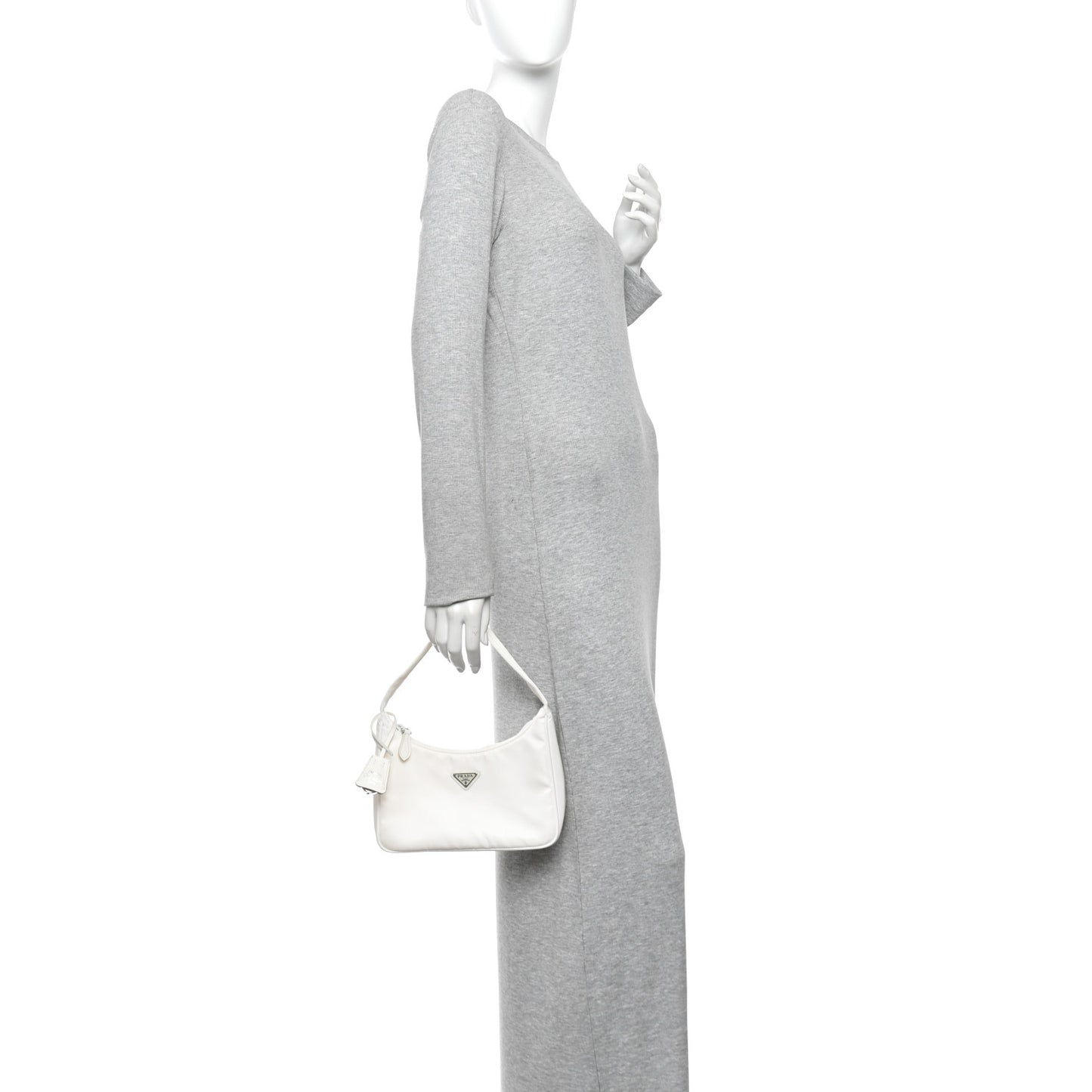 Tessuto Nylon Mini Re-Edition 2000 Bag White