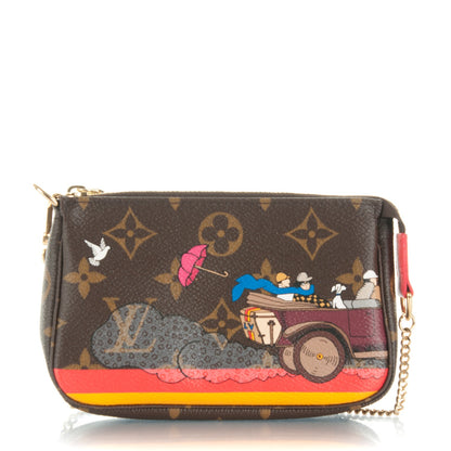 Louis Vuitton Monogram 2015 Christmas Animation Mini Pochette Accessories 2 of 7