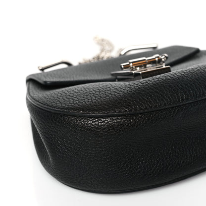Chloe Grained Lambskin Mini Drew Shoulder Bag Black 8 of 9