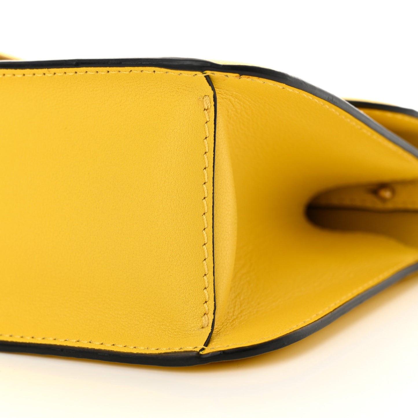 Calfskin Vlogo Loco Shoulder Bag Bright Lemon