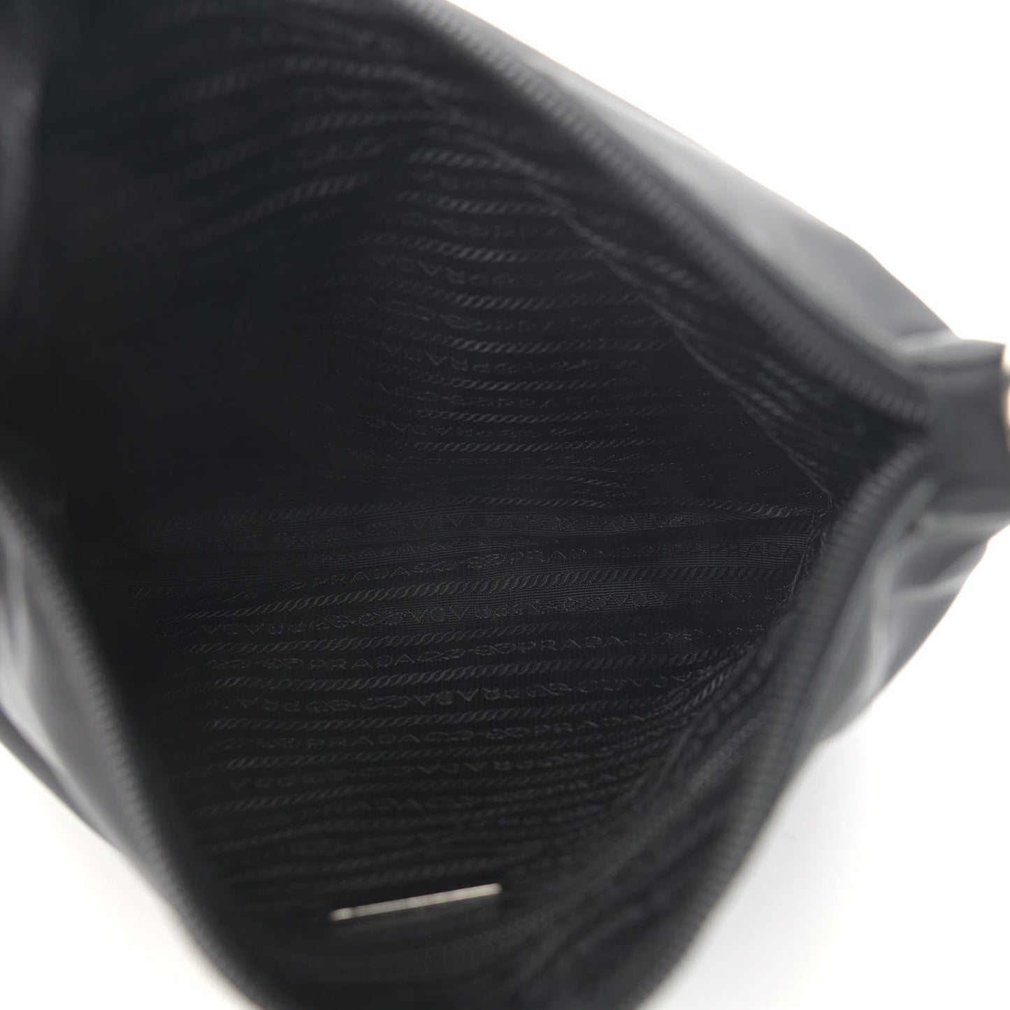 Nylon Vela Flat Messenger Bag Black