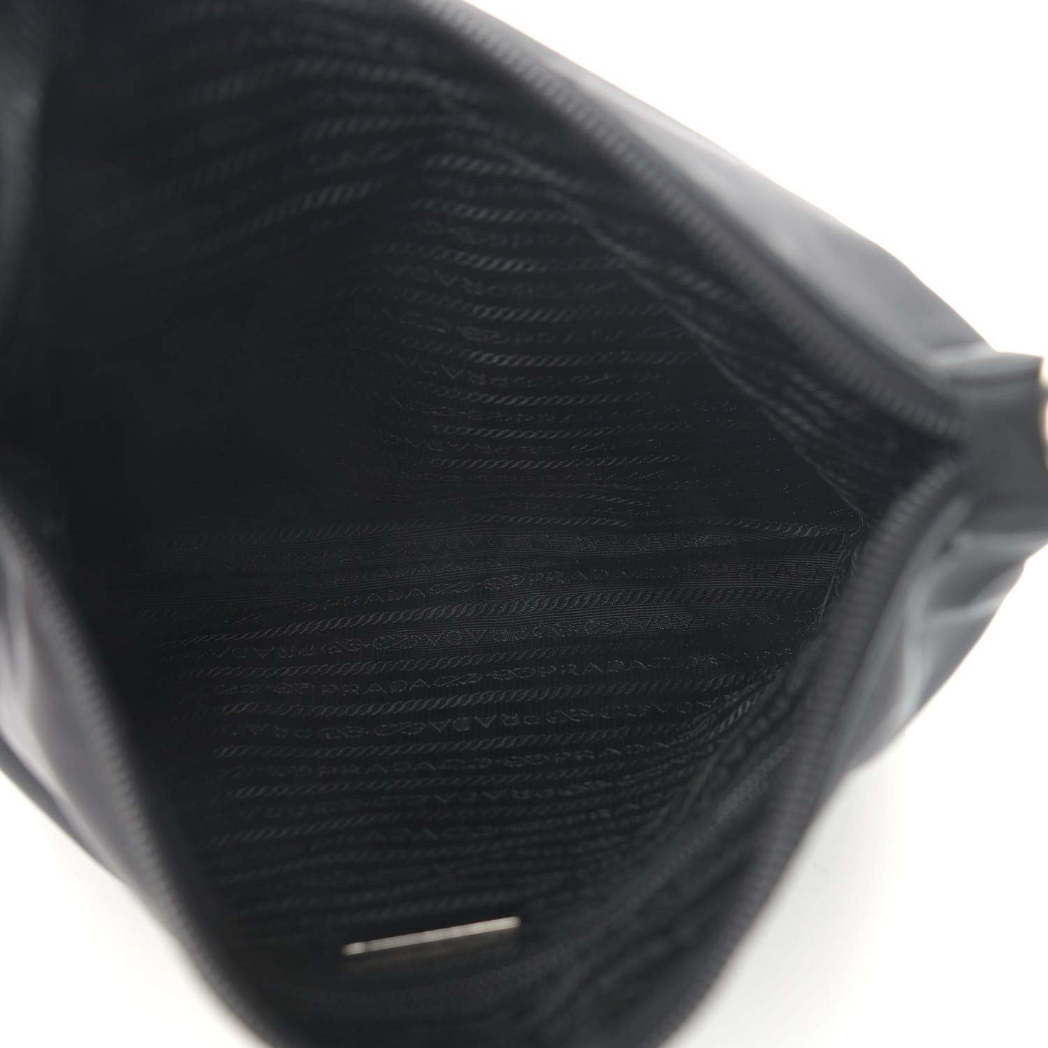 Prada Nylon Vela Flat Messenger Bag Black 4 of 11