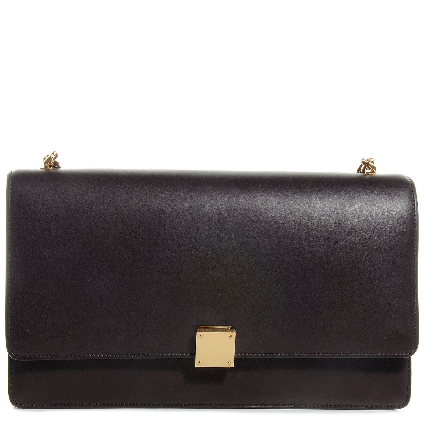 Smooth Calfskin Medium Case Chain Flap Burgundy