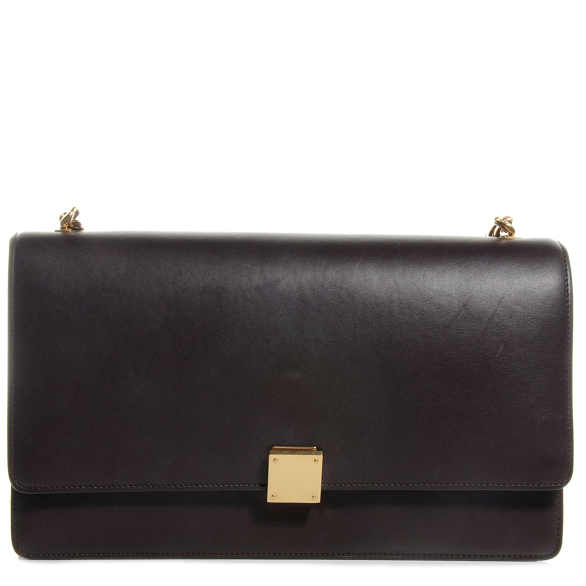 Celine Smooth Calfskin Medium Case Chain Flap Burgundy 1 of 8