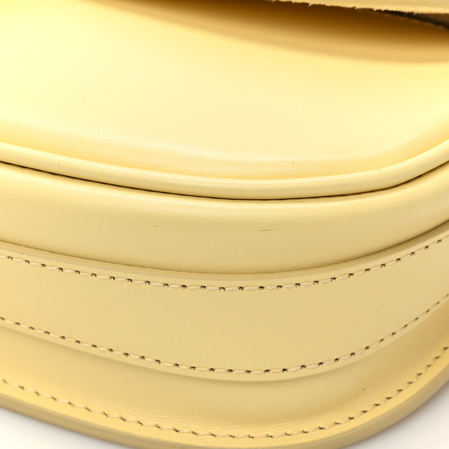 Box Calfskin East West Bobby Bag Pale Yellow
