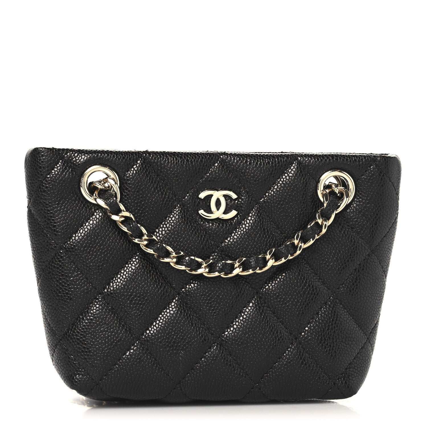 Chanel Caviar Quilted Classic Clutch Tote With Chain Black 1 of 10