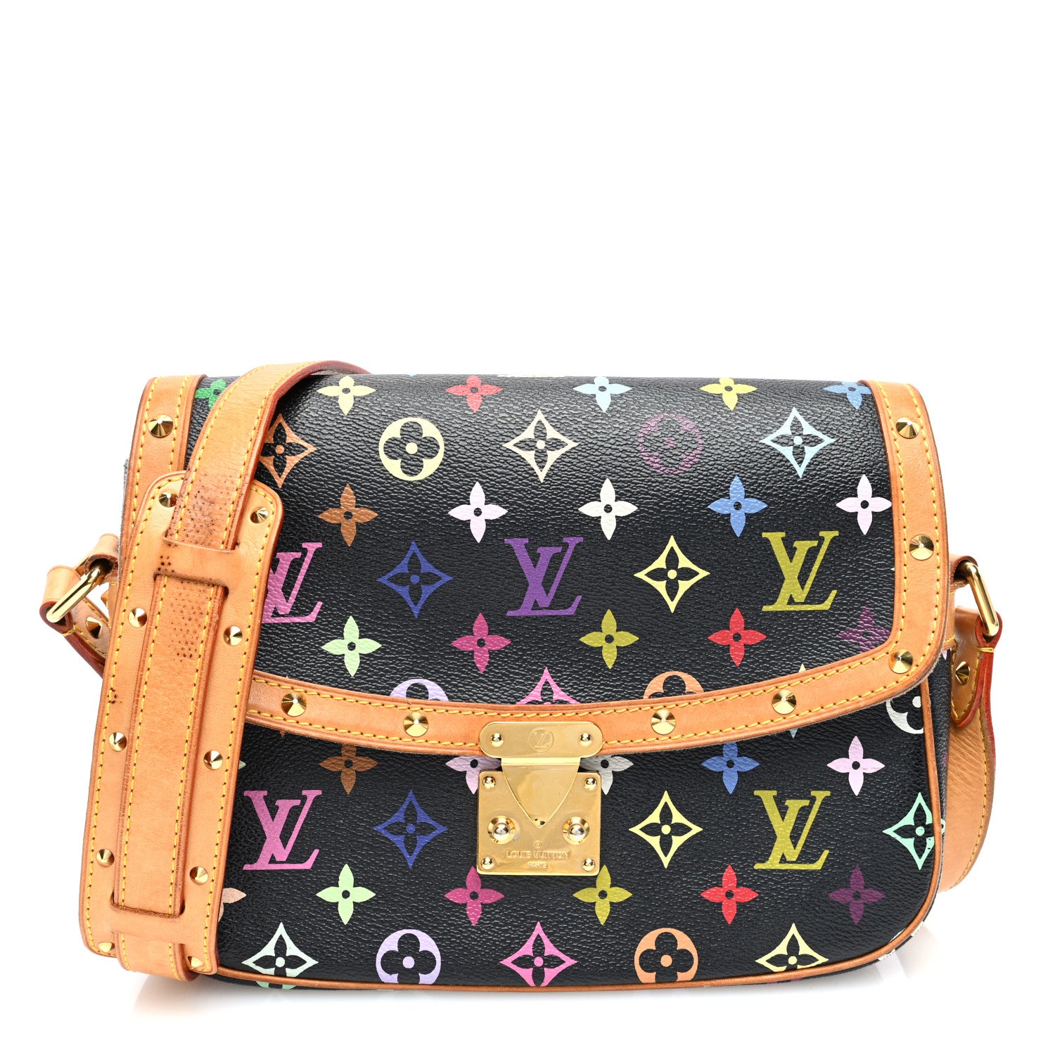 Louis Vuitton Monogram Multicolor Sologne Black 1 of 9