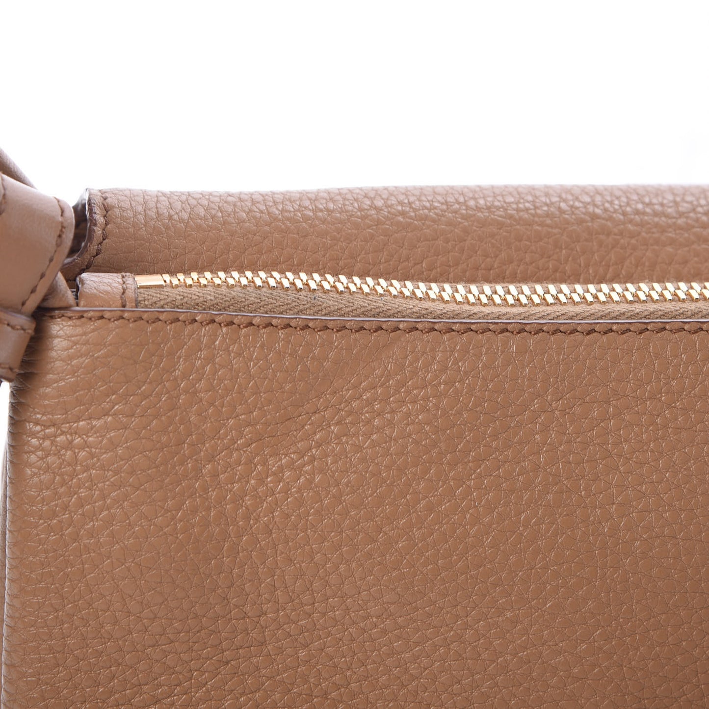 Vitello Daino Crossbody Flap Caramel