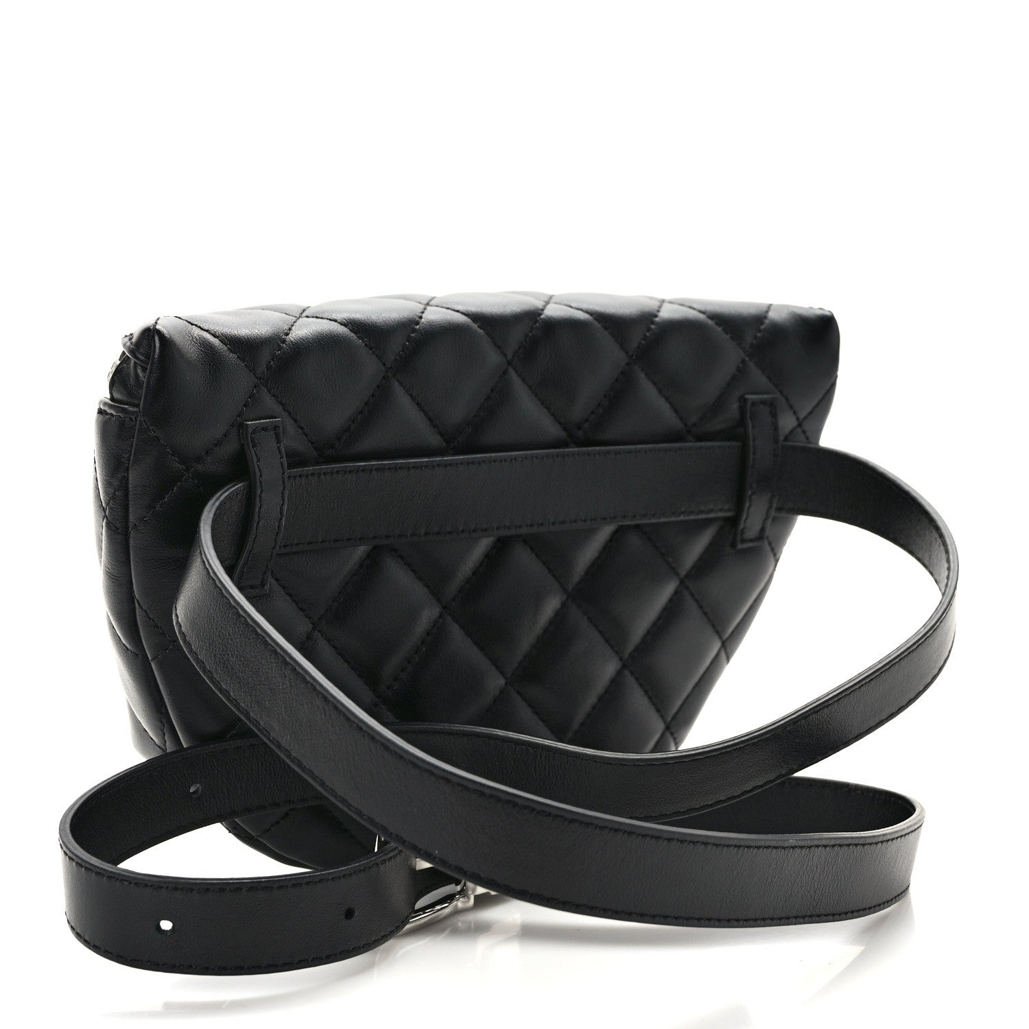 Chanel Calfskin Quilted Waist Belt Bag Black 3 of 11