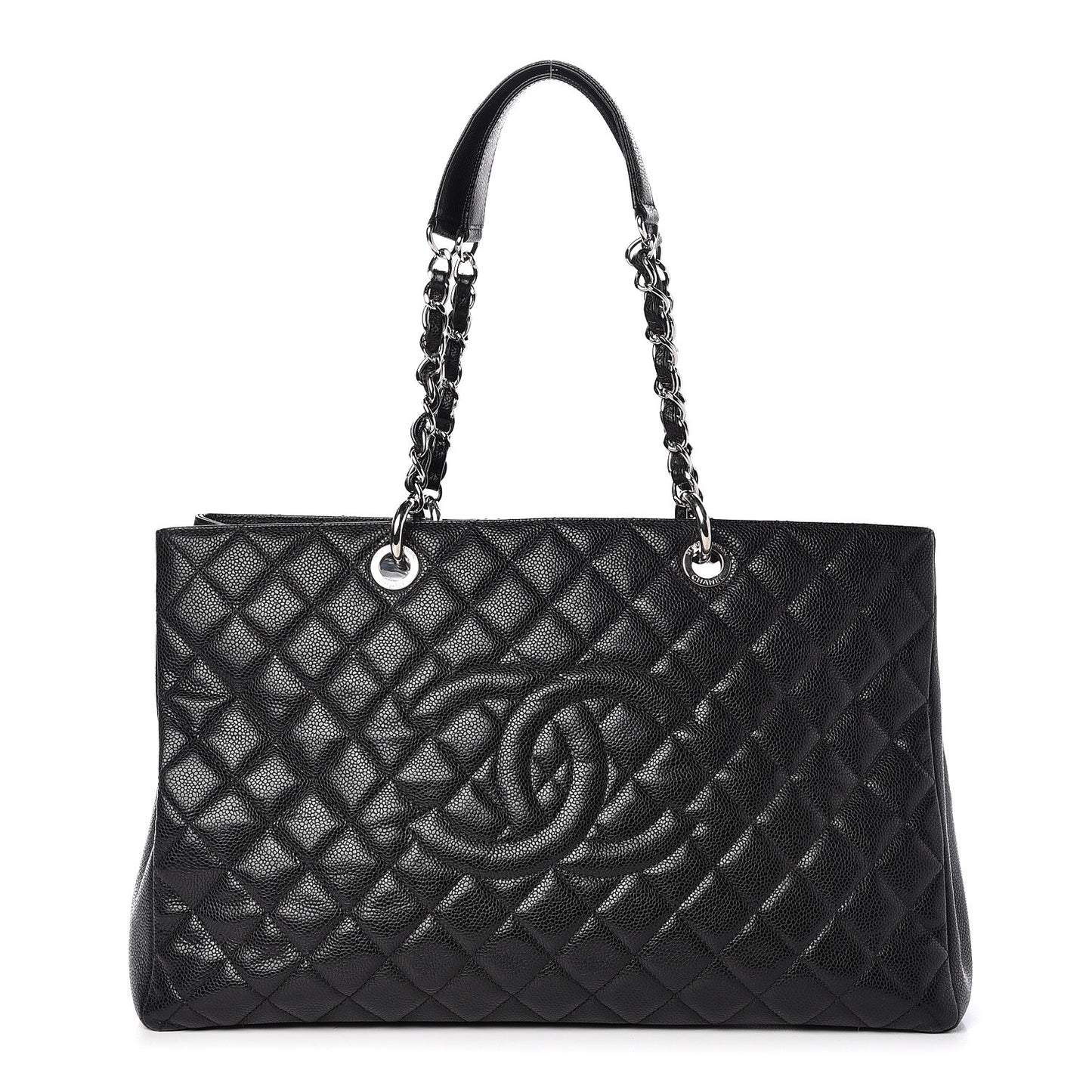 Caviar Quilted XL Grand Shopping Tote GST Black