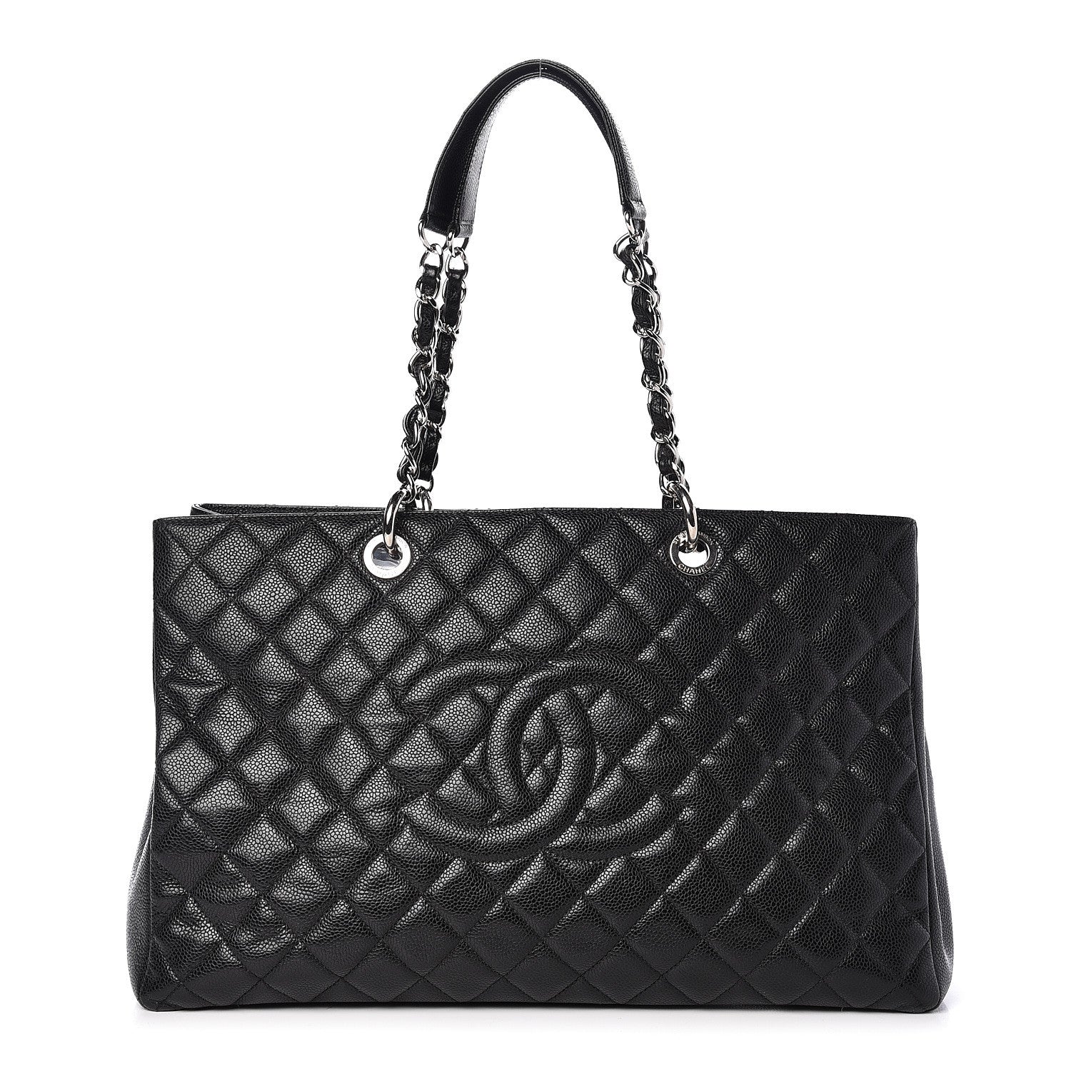 Chanel Caviar Quilted XL Grand Shopping Tote GST Black 1 of 9