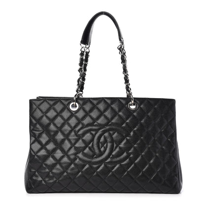 Chanel Caviar Quilted XL Grand Shopping Tote GST Black 1 of 9