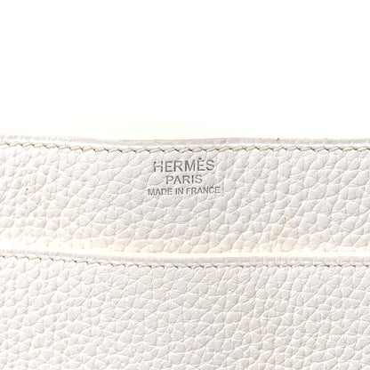 Hermes Taurillon Clemence Steve 35 White 6 of 15
