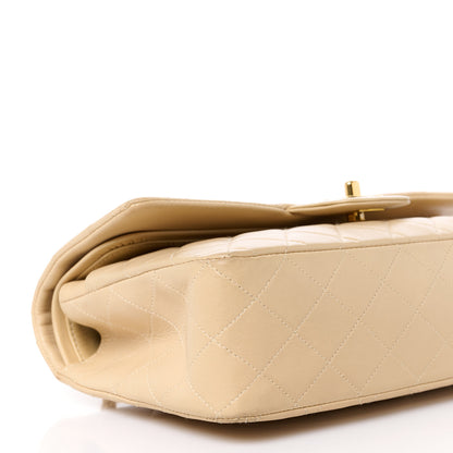 Chanel Lambskin Quilted Medium Double Flap Beige 11 of 17