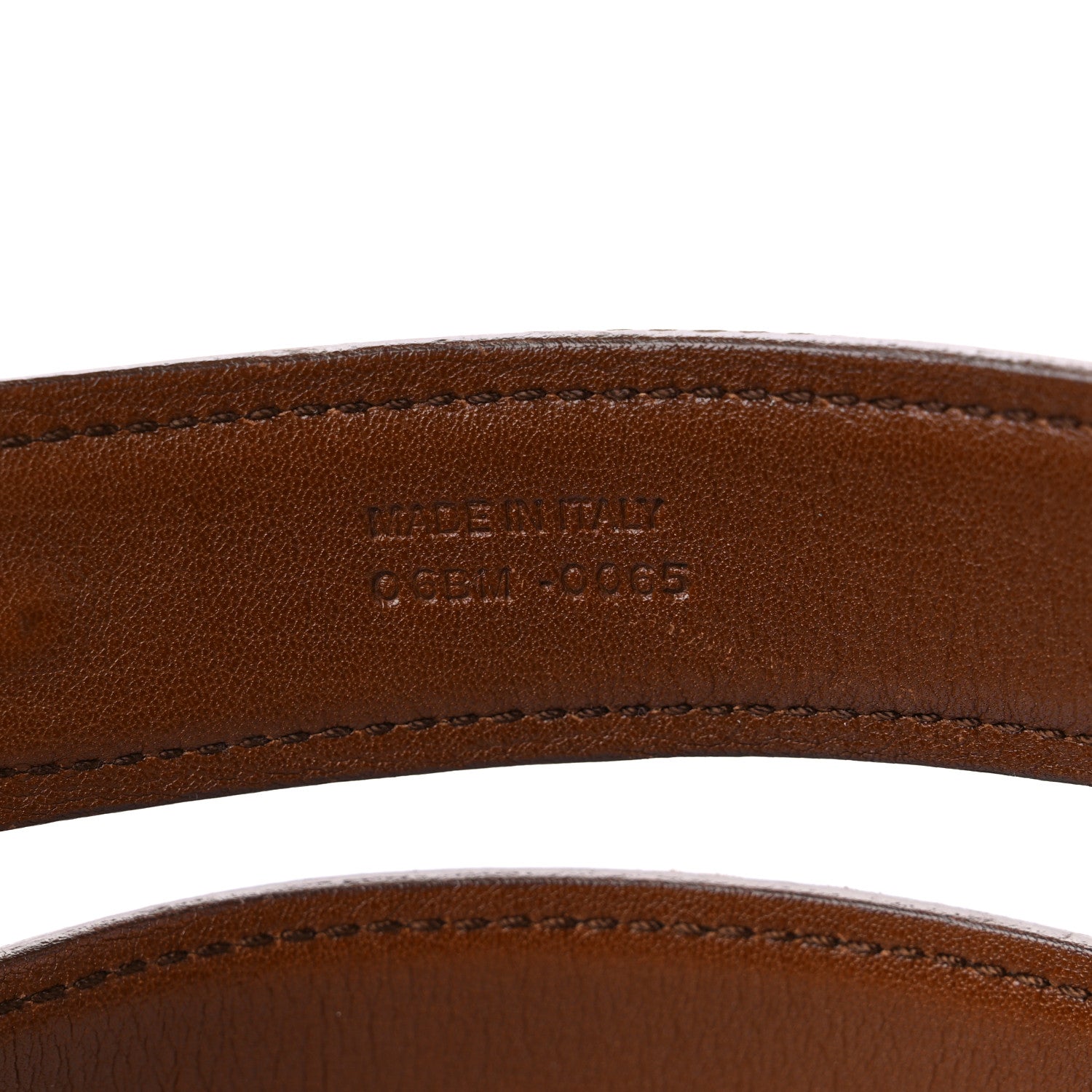 Christian Dior Calfskin Stitched CD Belt 95 38 Brown 4 of 7