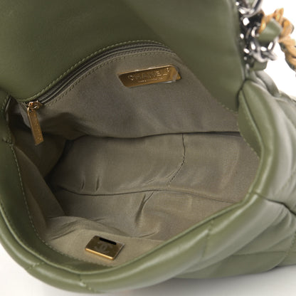 Chanel Lambskin Quilted Medium Chanel 19 Flap Green 4 of 4