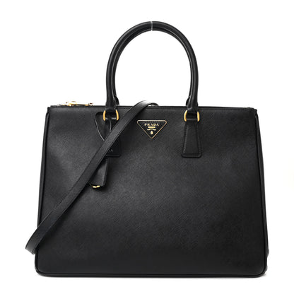 Prada Saffiano Lux Large Galleria Double Zip Tote Black 1 of 10