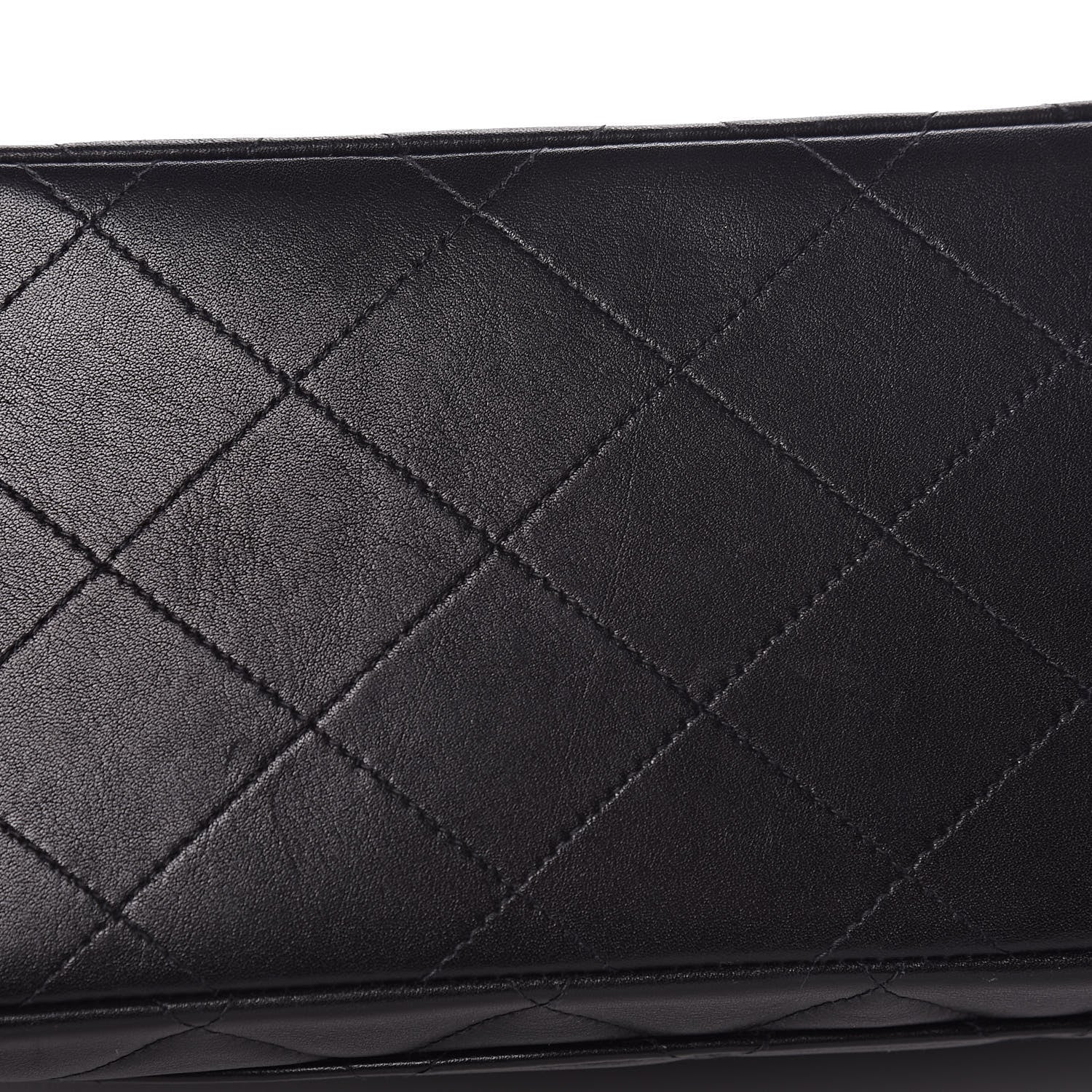 Chanel Lambskin Quilted XL Jumbo Single Flap Black 13 of 15