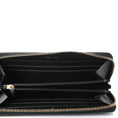 Chanel Patent Quilted Large Gusset Zip Around Wallet Black 5 of 8
