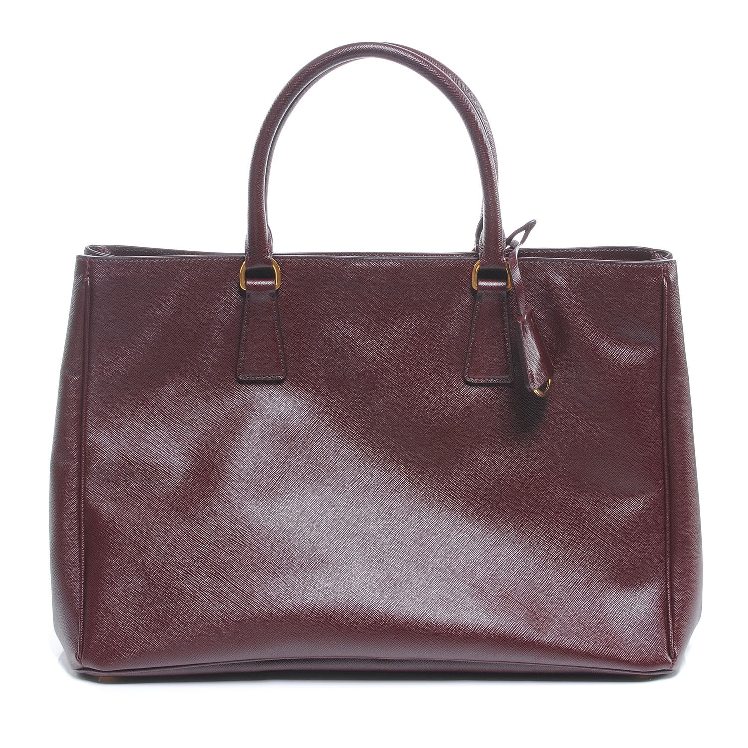Prada Saffiano Lux Medium Tote Bordeaux 3 of 7