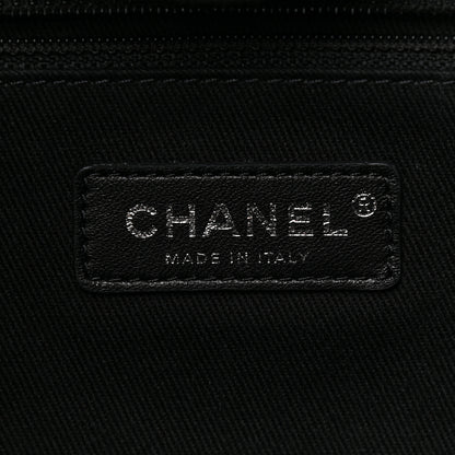 Chanel Canvas Pearl Medium Deauville Tote Black 6 of 10